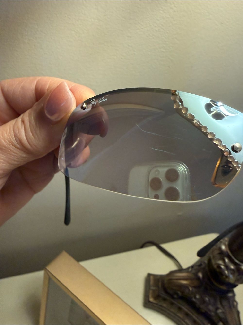 Ray-Ban Women's Silver Frame Sunglasses with GrayTinted Lenses - Picture 3 of 7